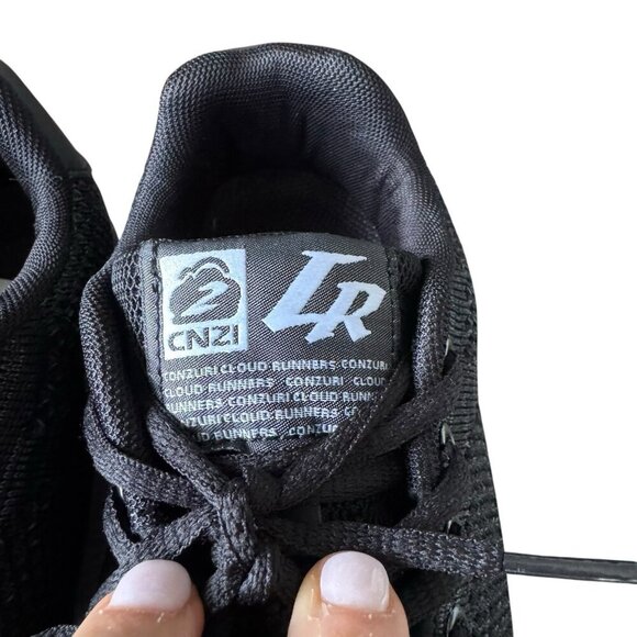CONZURI CLOUD RUNNER V2 Height Boosting Mens Sneakers Size 8 NWT Stealth Black - Picture 6 of 12